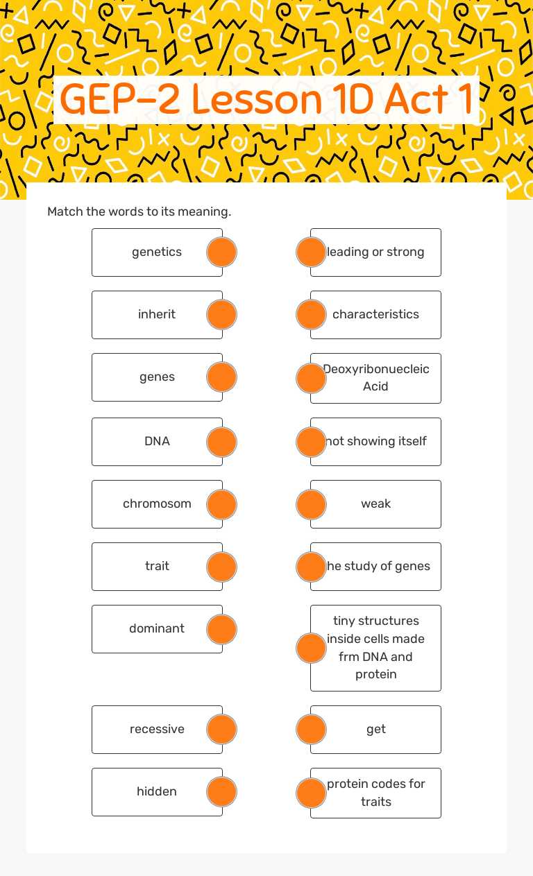 GEP-2 
Lesson 1D
Act 1 worksheet preview image