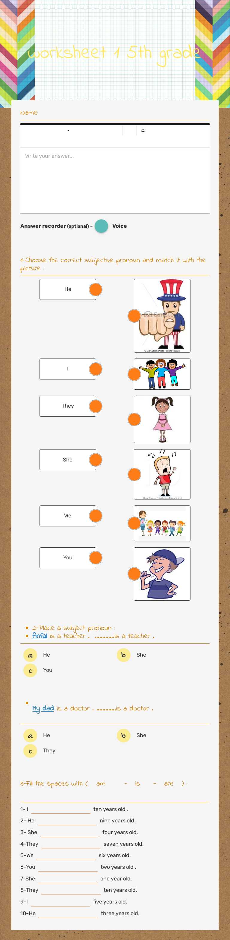 worksheet 1 5th grade Grade 6 worksheet preview