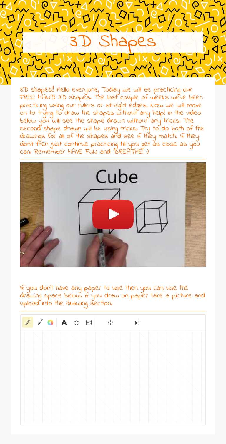 3D Shapes worksheet preview image
