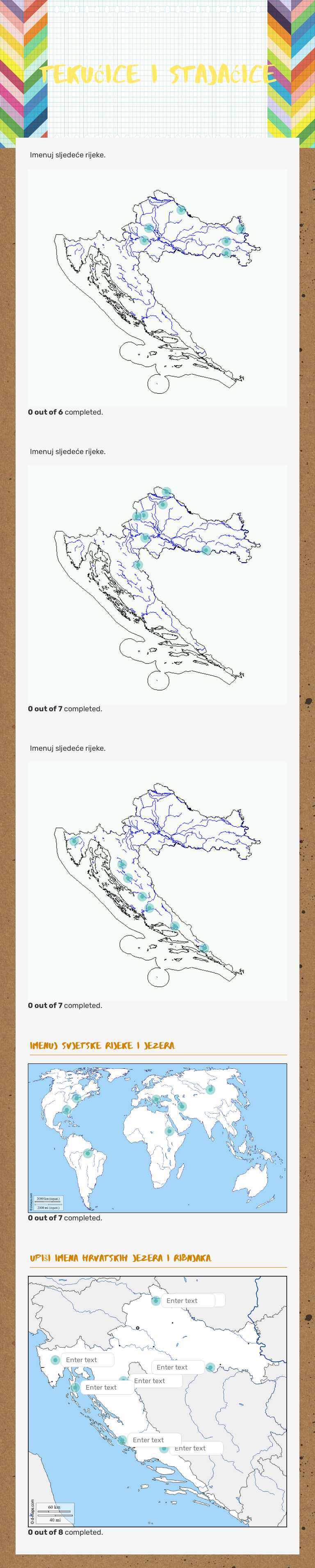 Tekućice i stajaćice worksheet preview image