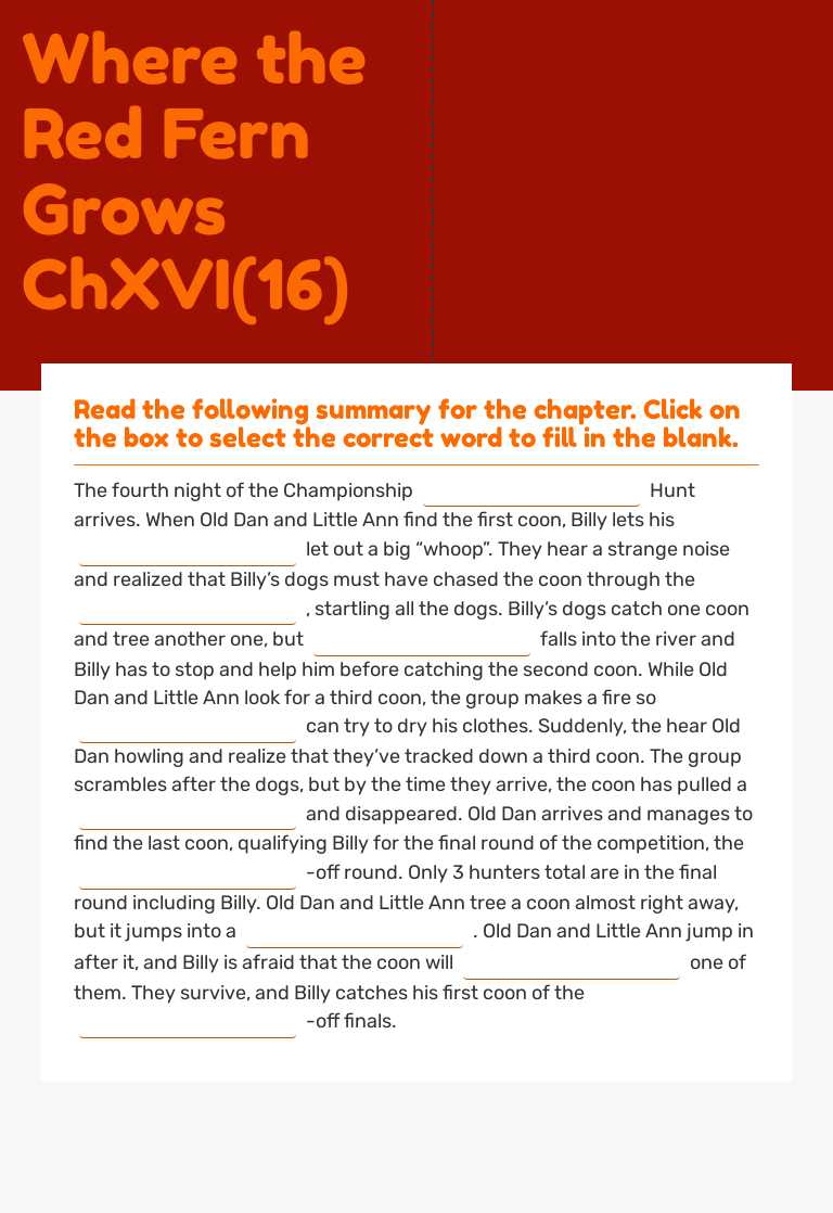 Where the Red Fern   Grows       
ChXVI(16) worksheet preview image