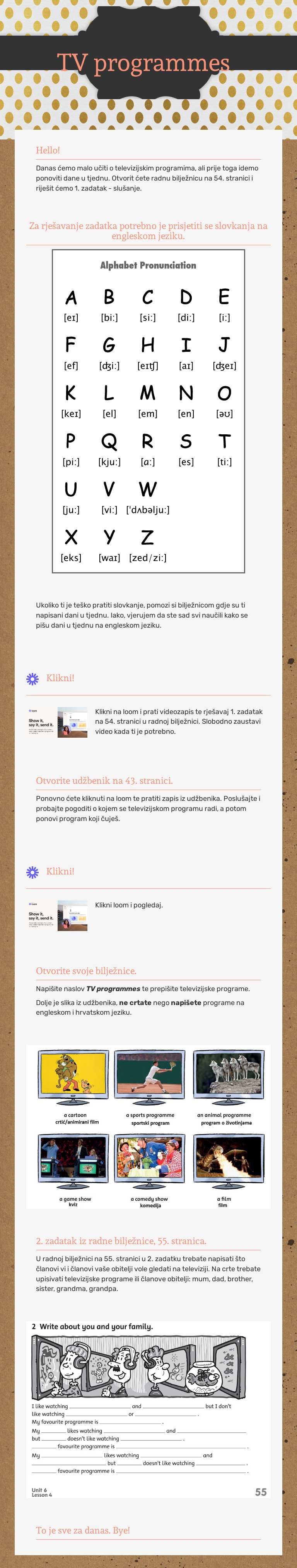 TV programmes worksheet preview image