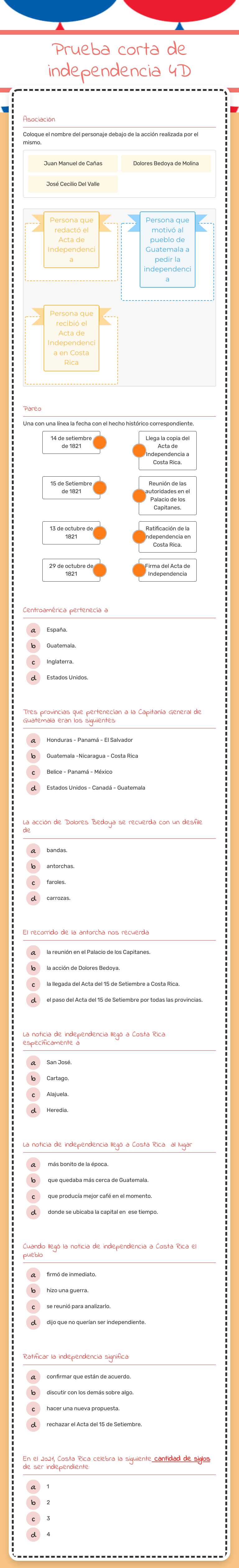 Prueba corta de independencia
4D worksheet preview image