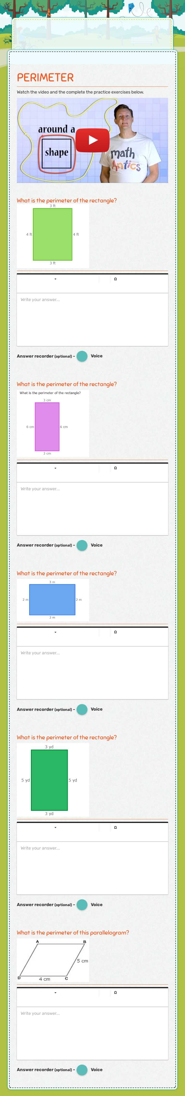 Math 4th Grade worksheet preview image