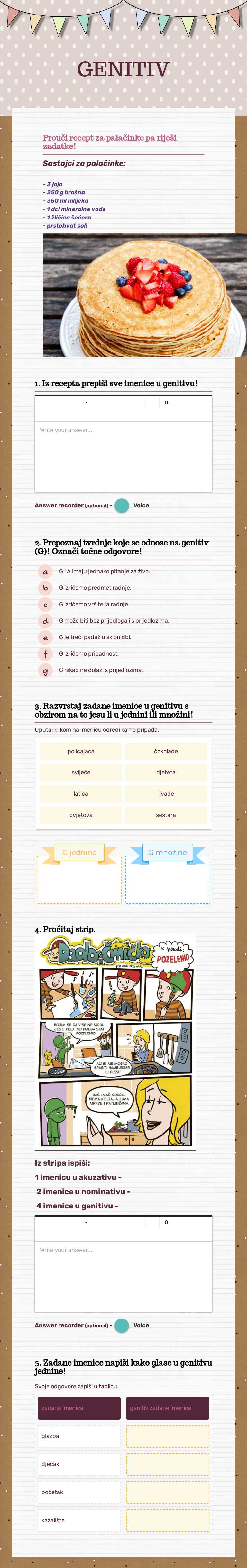 GENITIV worksheet preview image