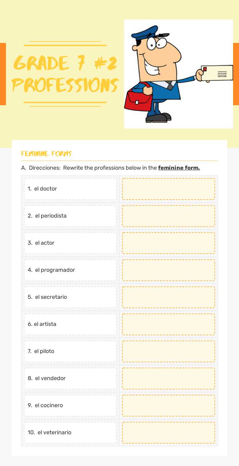Grade 7
#2 Professions Grade 7 worksheet preview