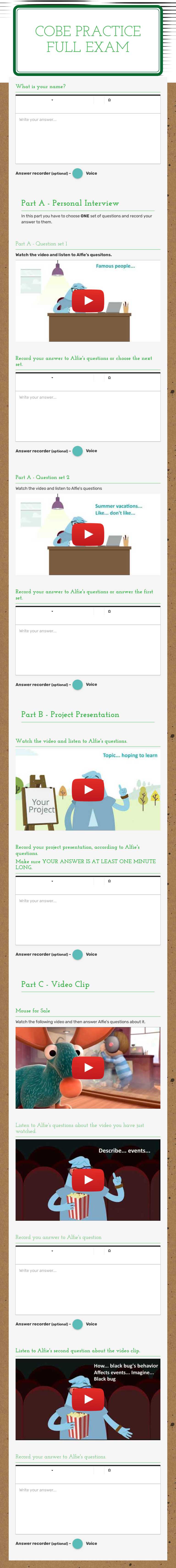 COBE PRACTICE
FULL EXAM worksheet preview image