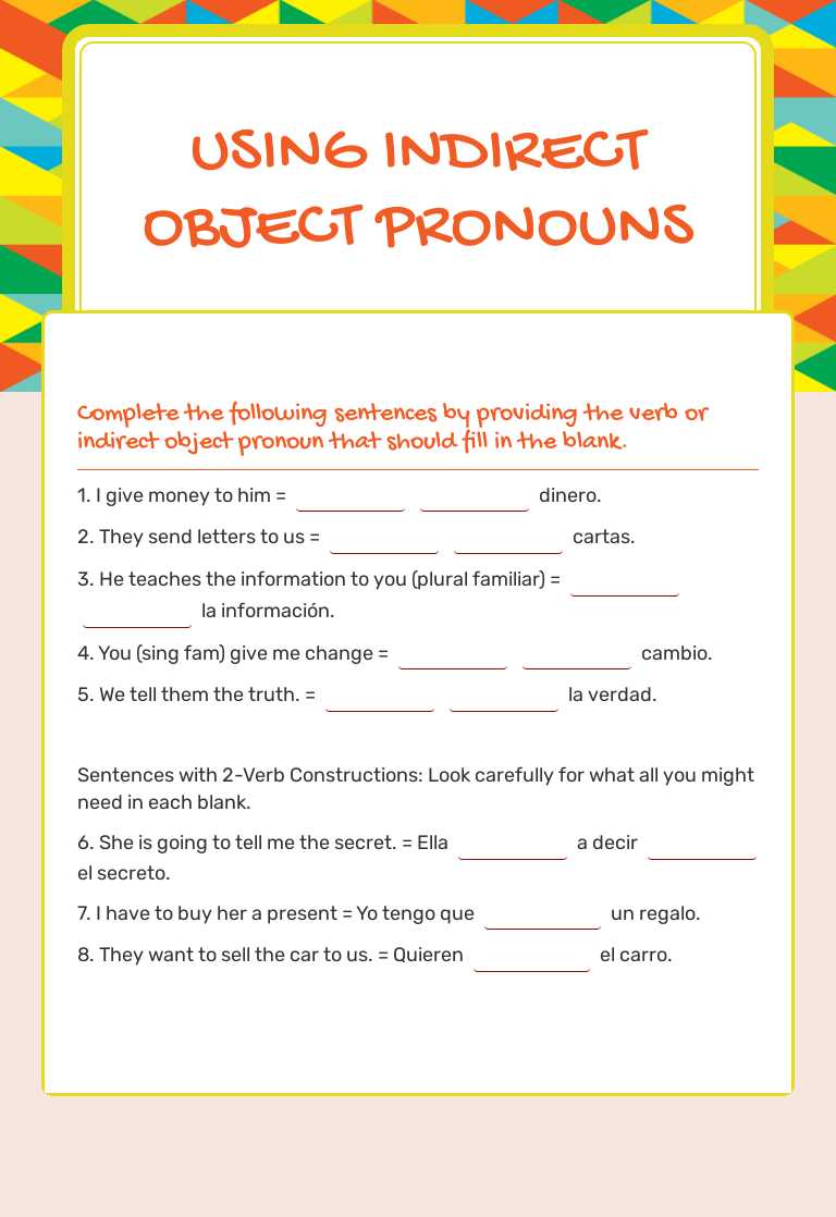 Using Indirect Object Pronouns by Della Caldwell | Interactive ...