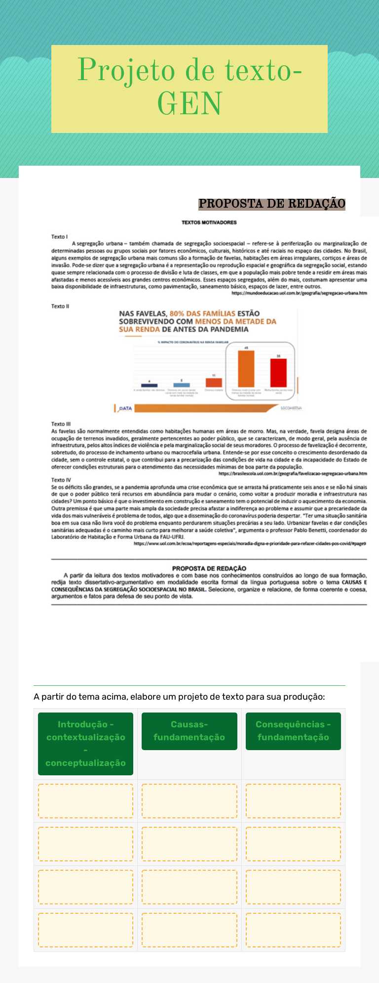 Projeto de texto-GEN Grade 2 worksheet preview