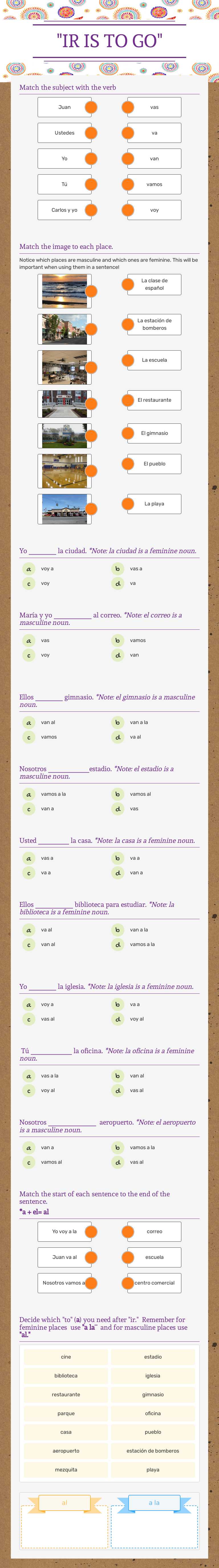 "IR IS TO GO" worksheet preview image