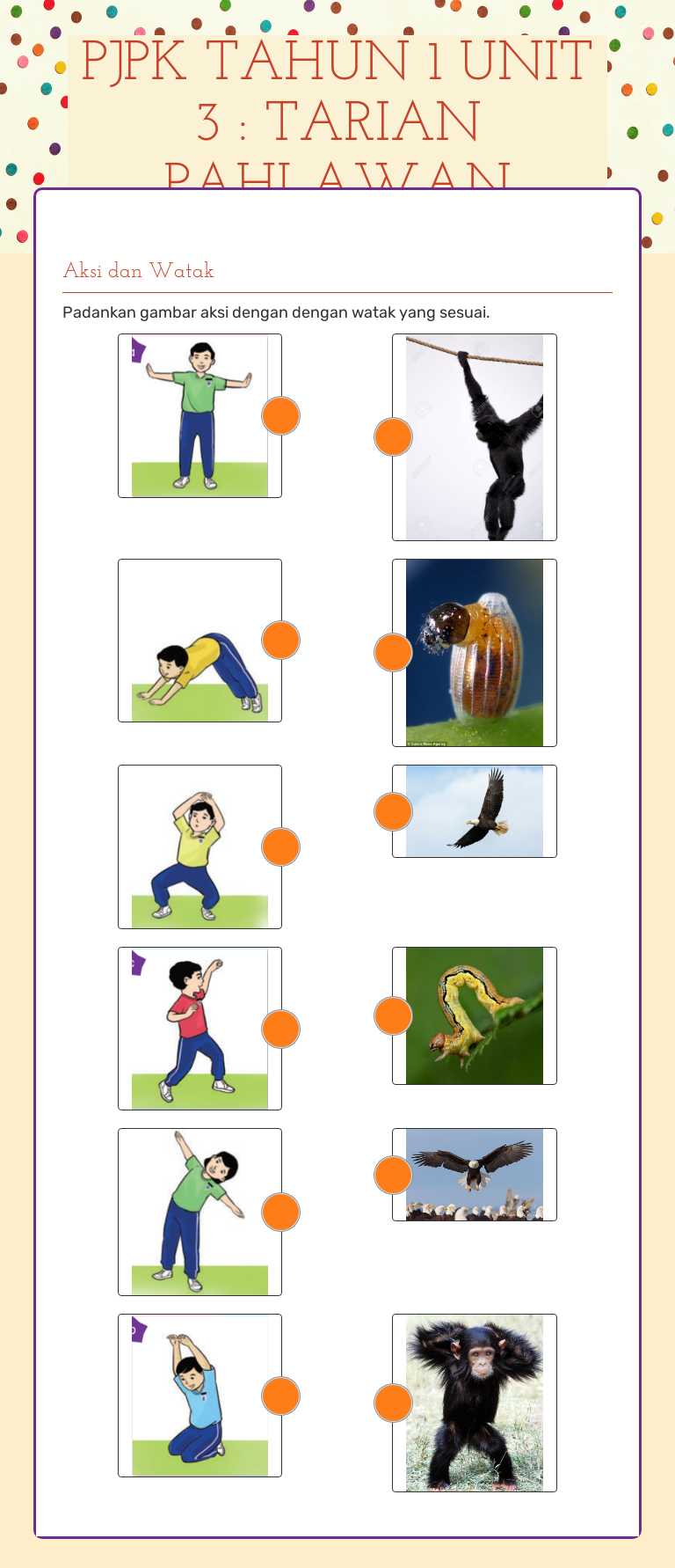 PJPK TAHUN 1
UNIT 3 : TARIAN PAHLAWAN worksheet preview image