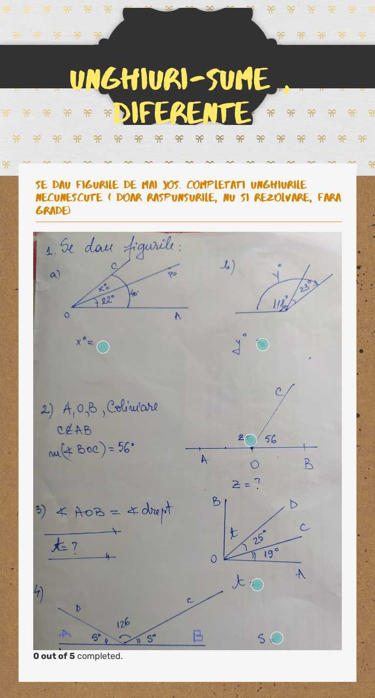 unghiuri-sume , diferente worksheet preview image