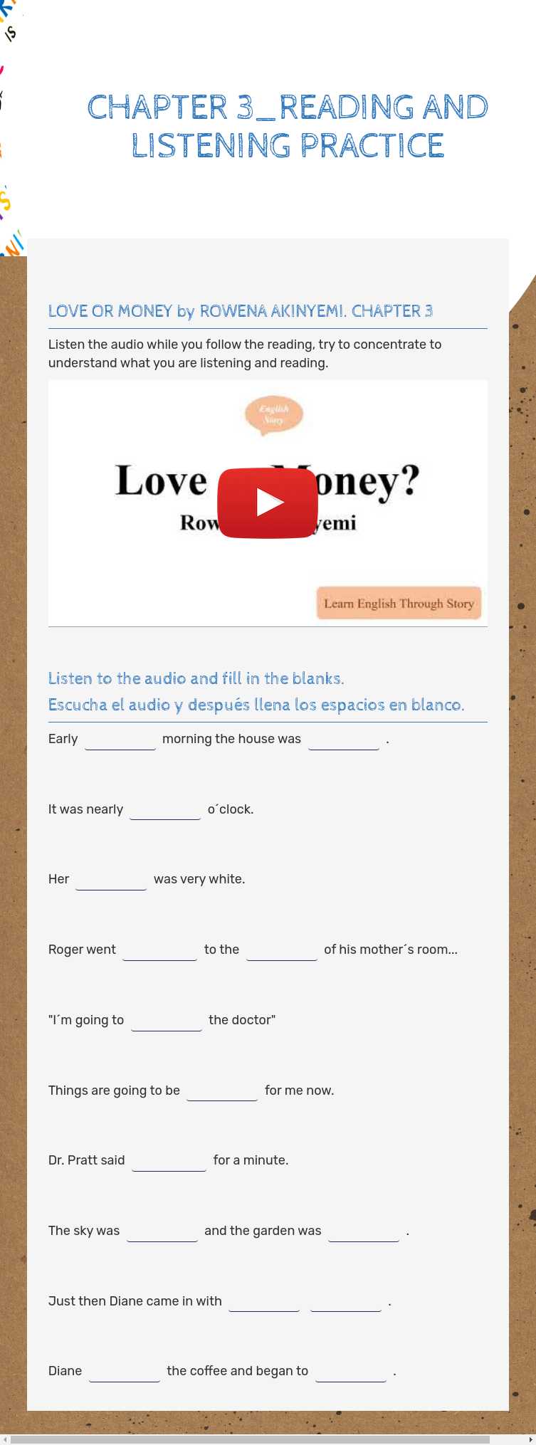 CHAPTER 3_READING AND LISTENING PRACTICE worksheet preview image