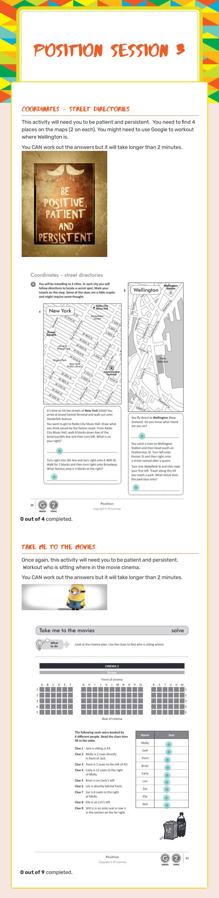 Position 
session 3 worksheet preview image