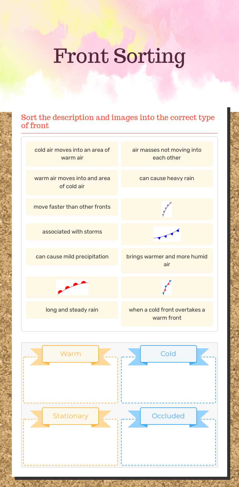 Front Sorting worksheet preview image