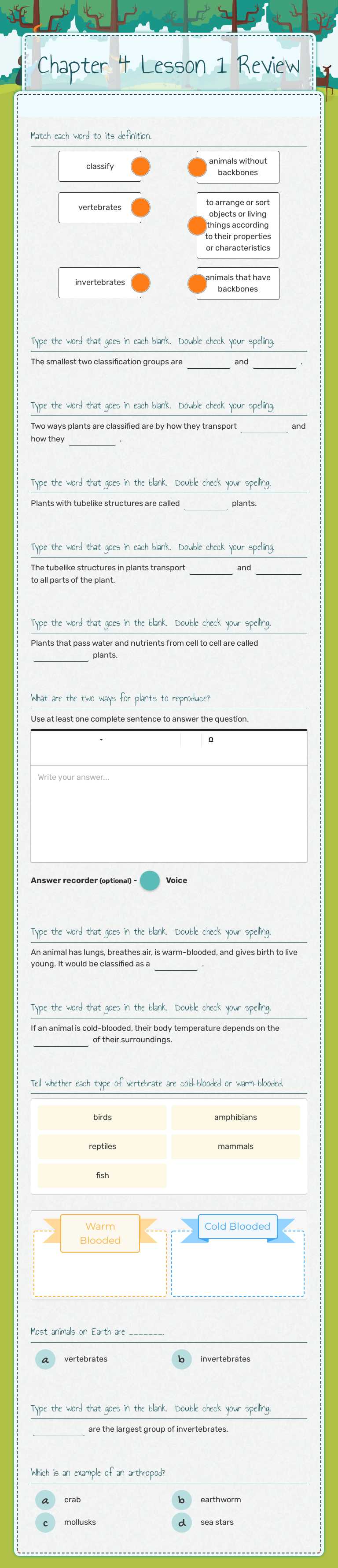 Chapter 4
Lesson 1 Review worksheet preview image