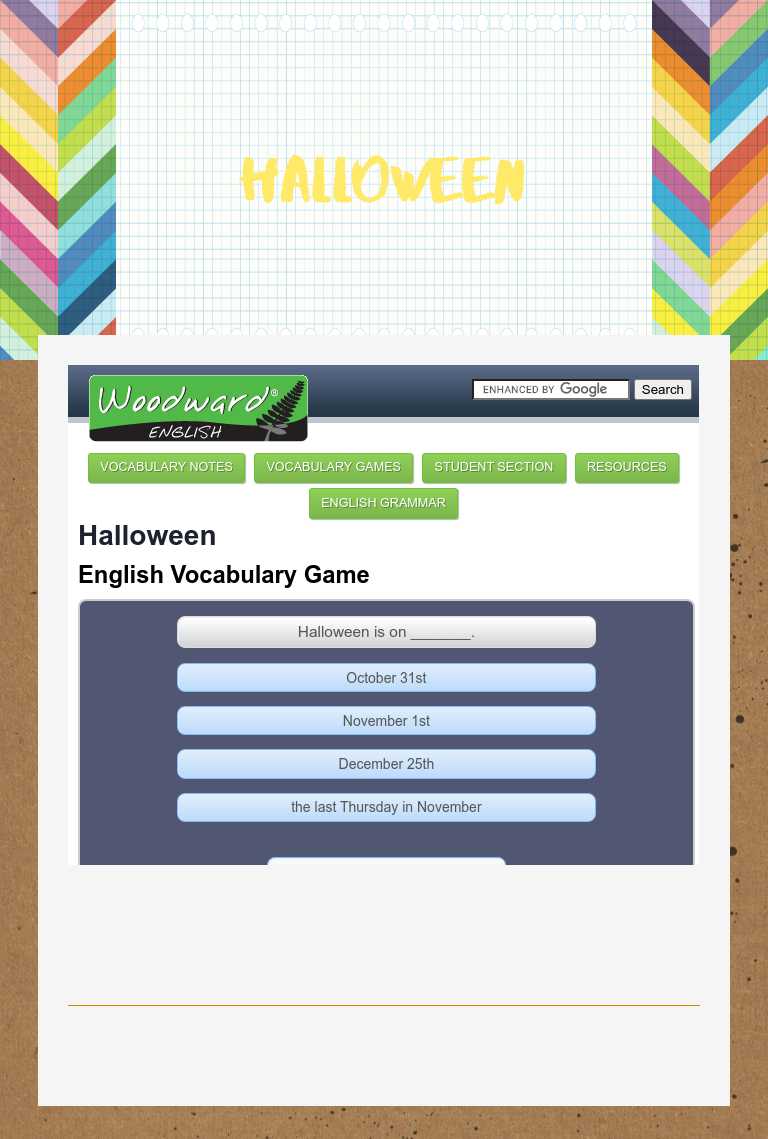halloween worksheet preview image
