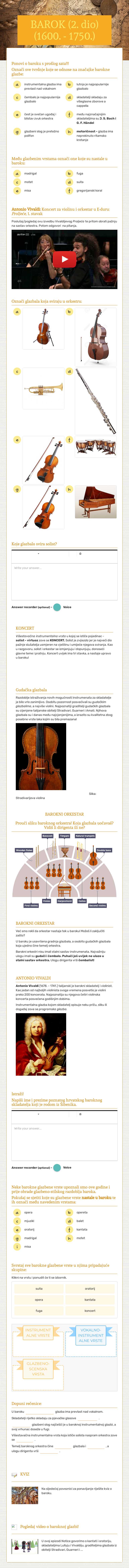 BAROK (2. dio)
(1600. - 1750.) worksheet preview image