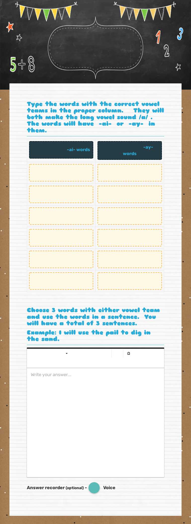 Fundations worksheet preview image