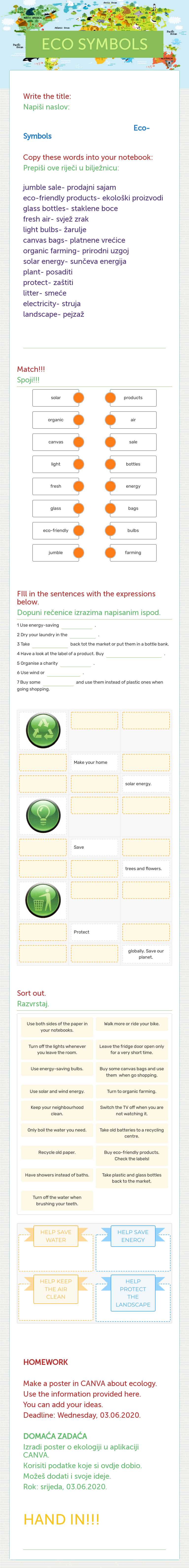ECO SYMBOLS worksheet preview image
