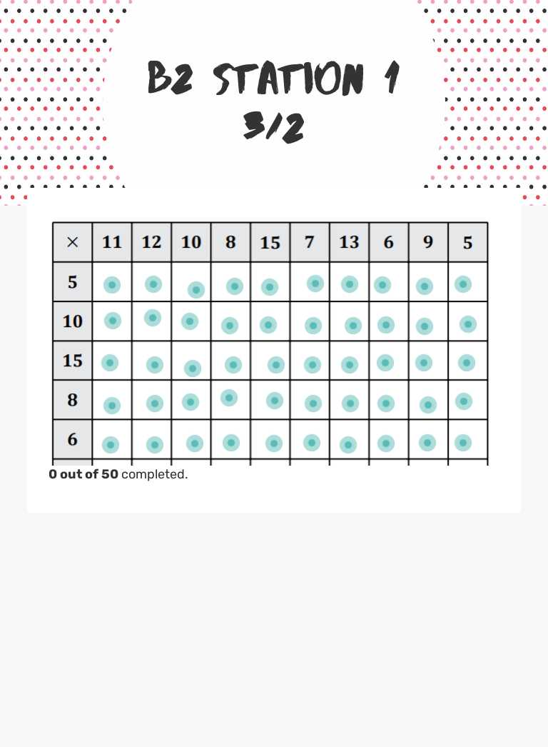 B2 Station 1 3/2 Grade 10 worksheet preview