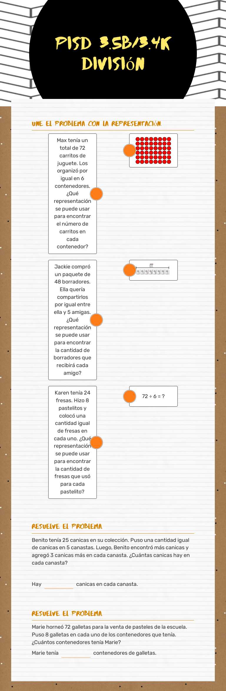 PISD 3.5B/3.4K División worksheet preview image