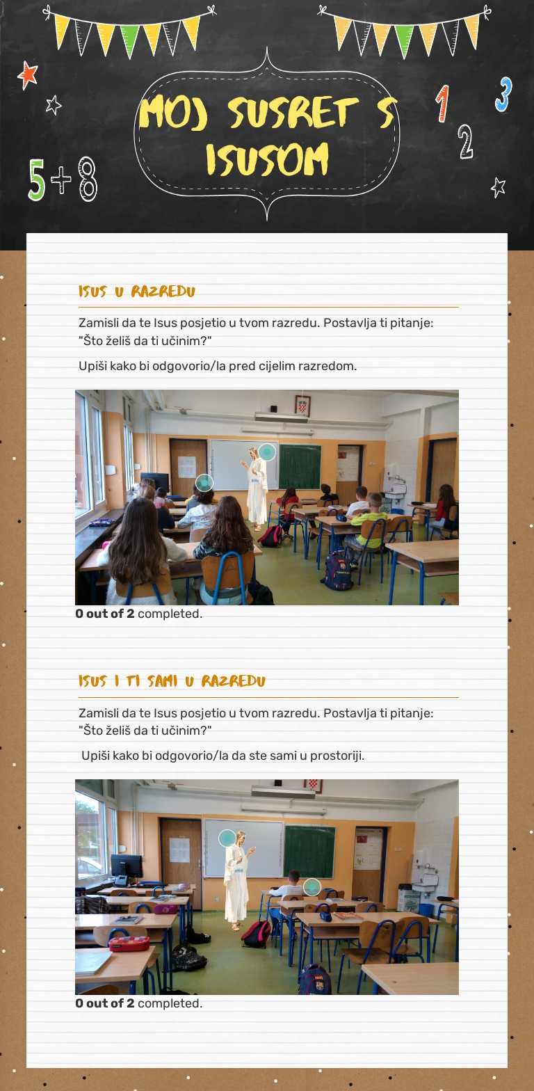 moj susret s isusom worksheet preview image