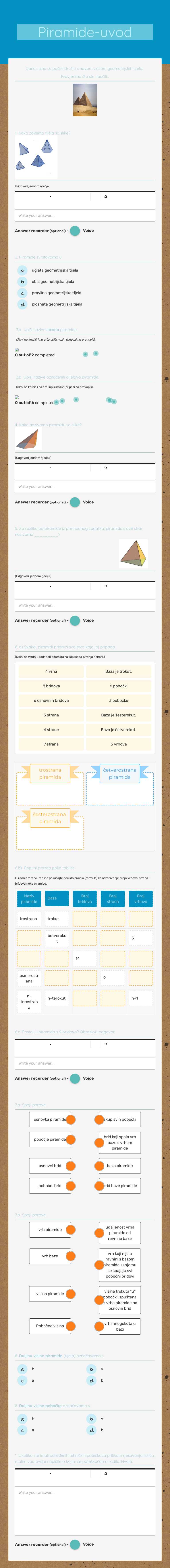 Piramide-uvod worksheet preview image