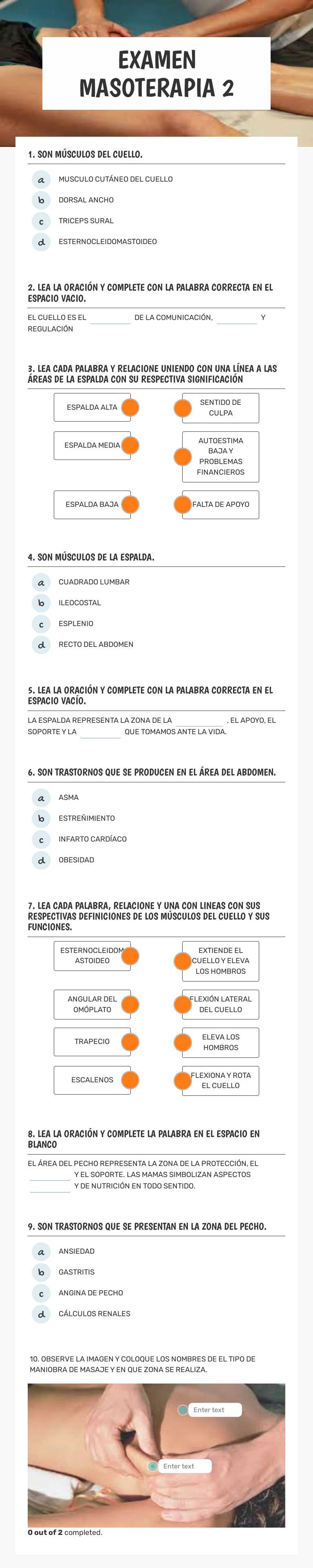 EXAMEN MASOTERAPIA 2 worksheet preview image
