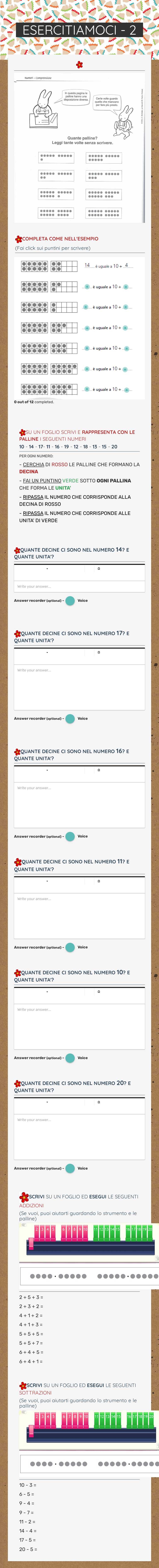 ESERCITIAMOCI - 2 worksheet preview image