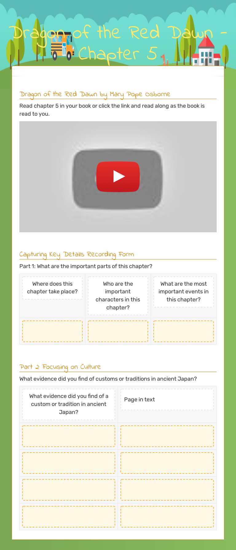 Dragon of the Red Dawn -Chapter 5 worksheet preview image