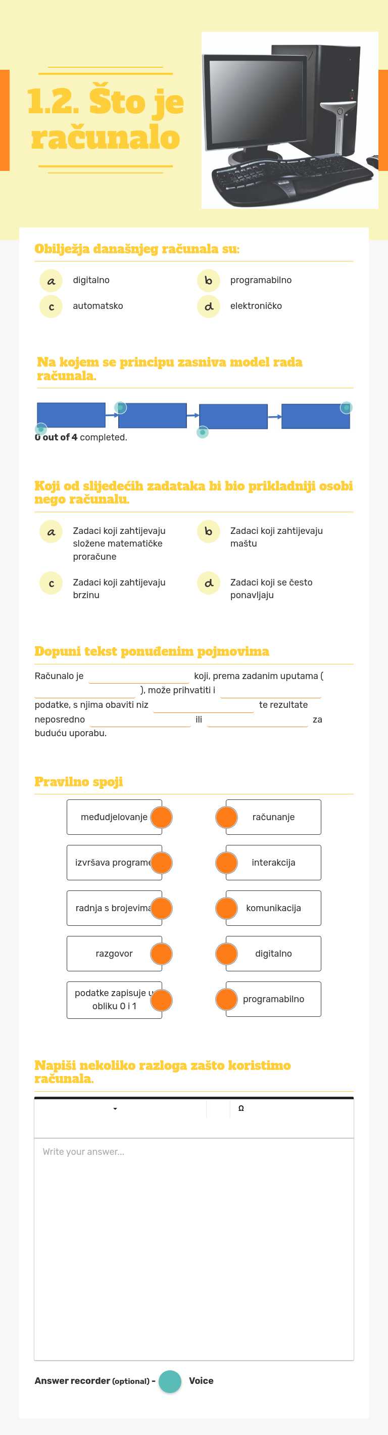 1.2. Što je računalo worksheet preview image