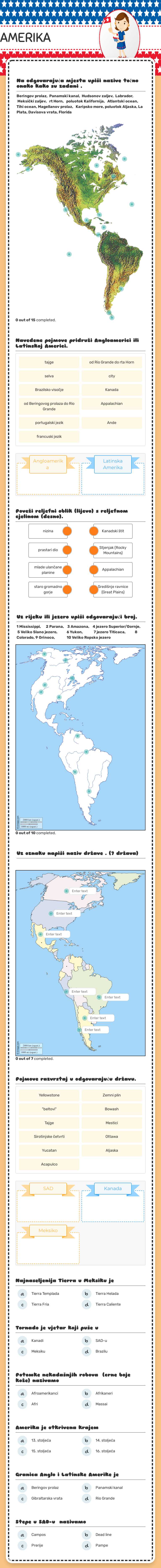 AMERIKA worksheet preview image