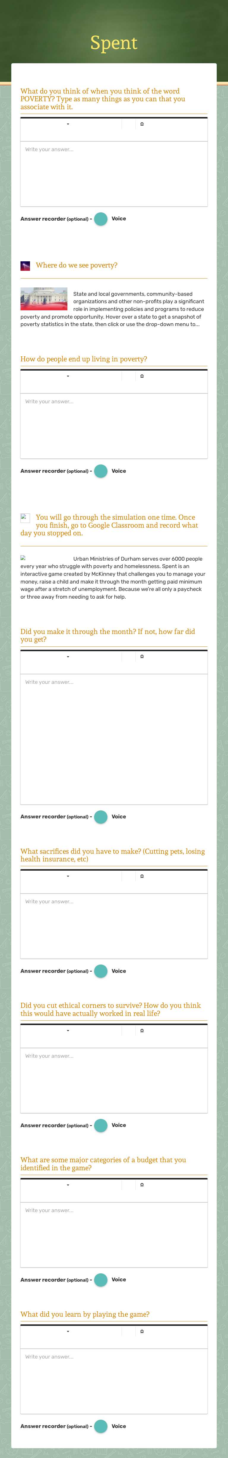 Spent worksheet preview image