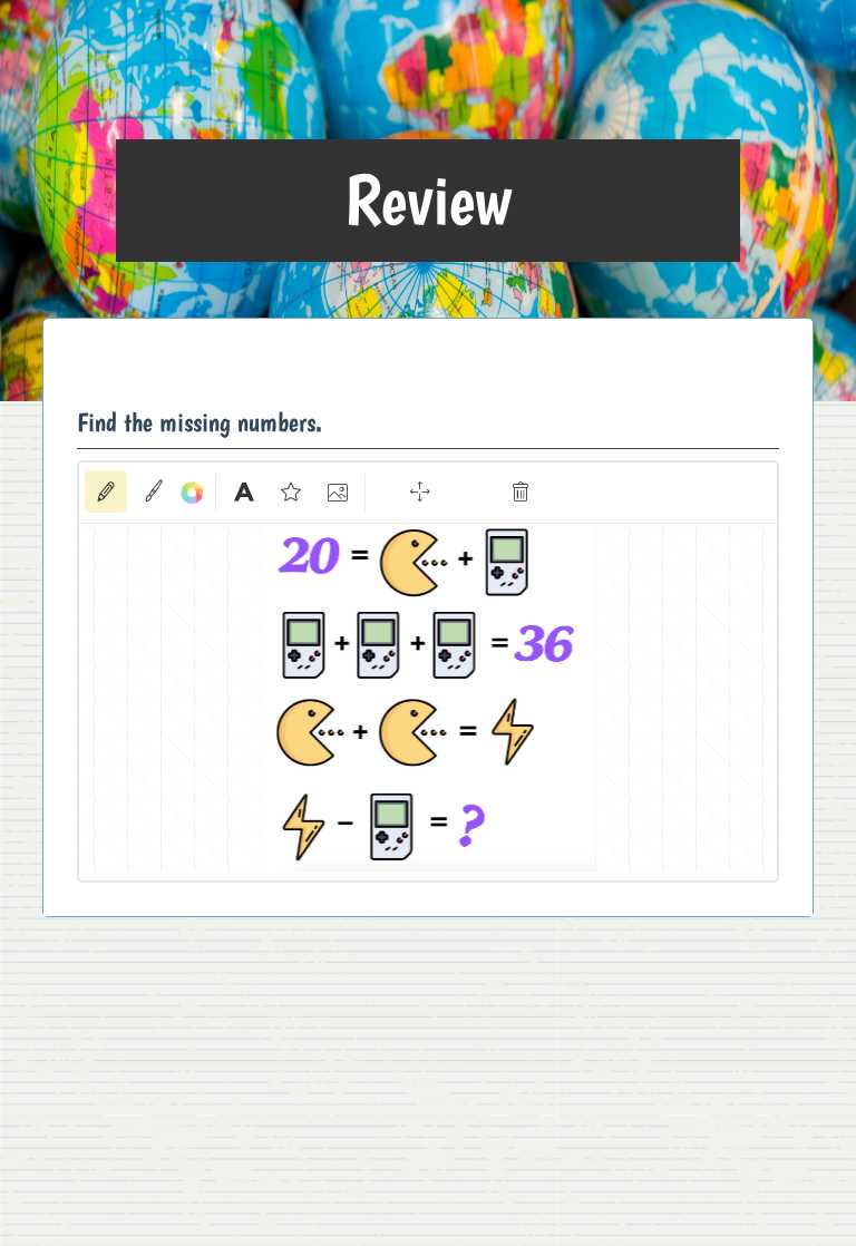 Review worksheet preview image
