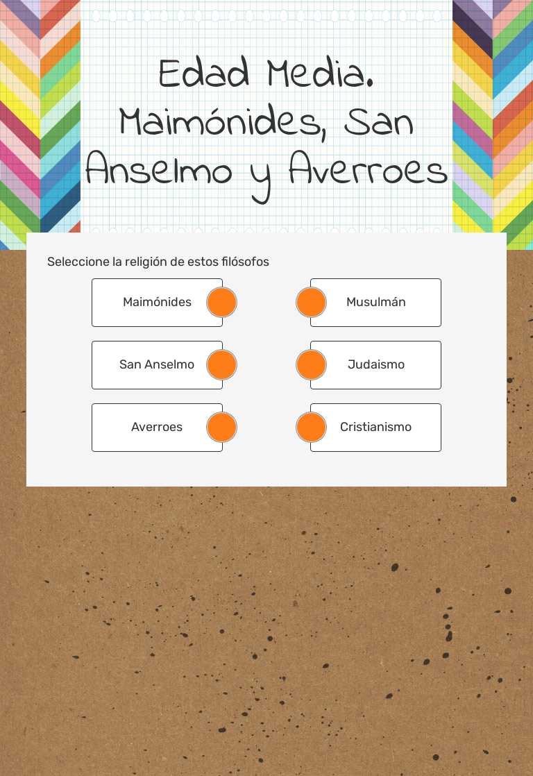 Edad Media. Maimónides, San Anselmo y Averroes worksheet preview image