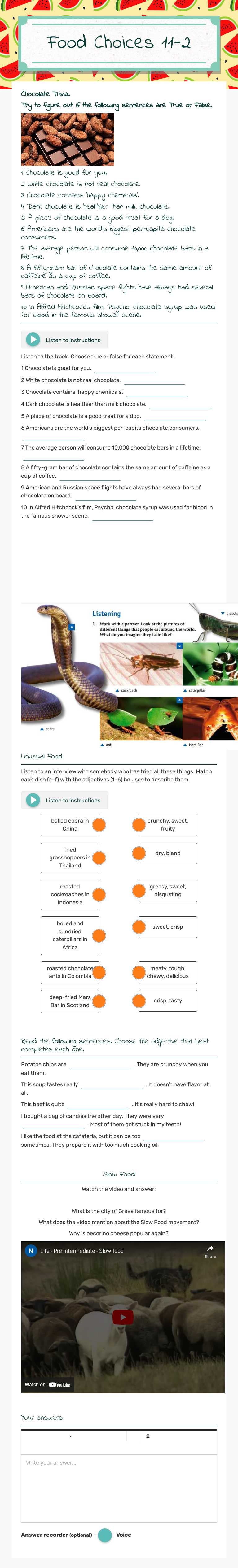 Food Choices
11-2 worksheet preview image