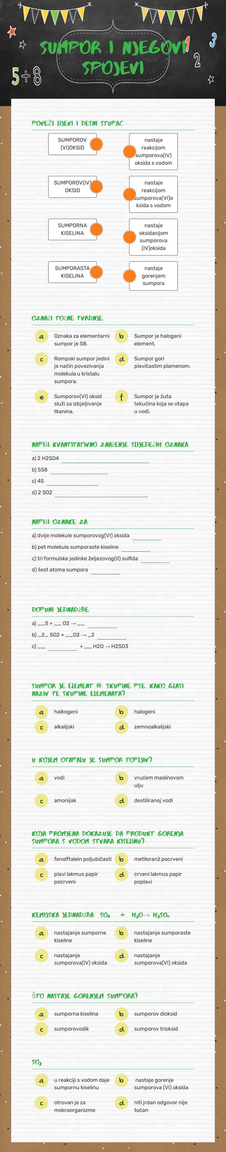 SUMPOR I NJEGOVI SPOJEVI worksheet preview image