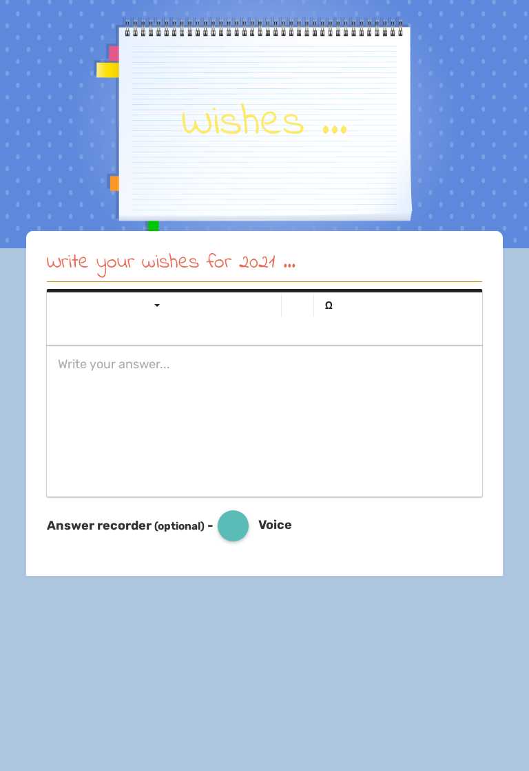 Wishes ... worksheet preview image