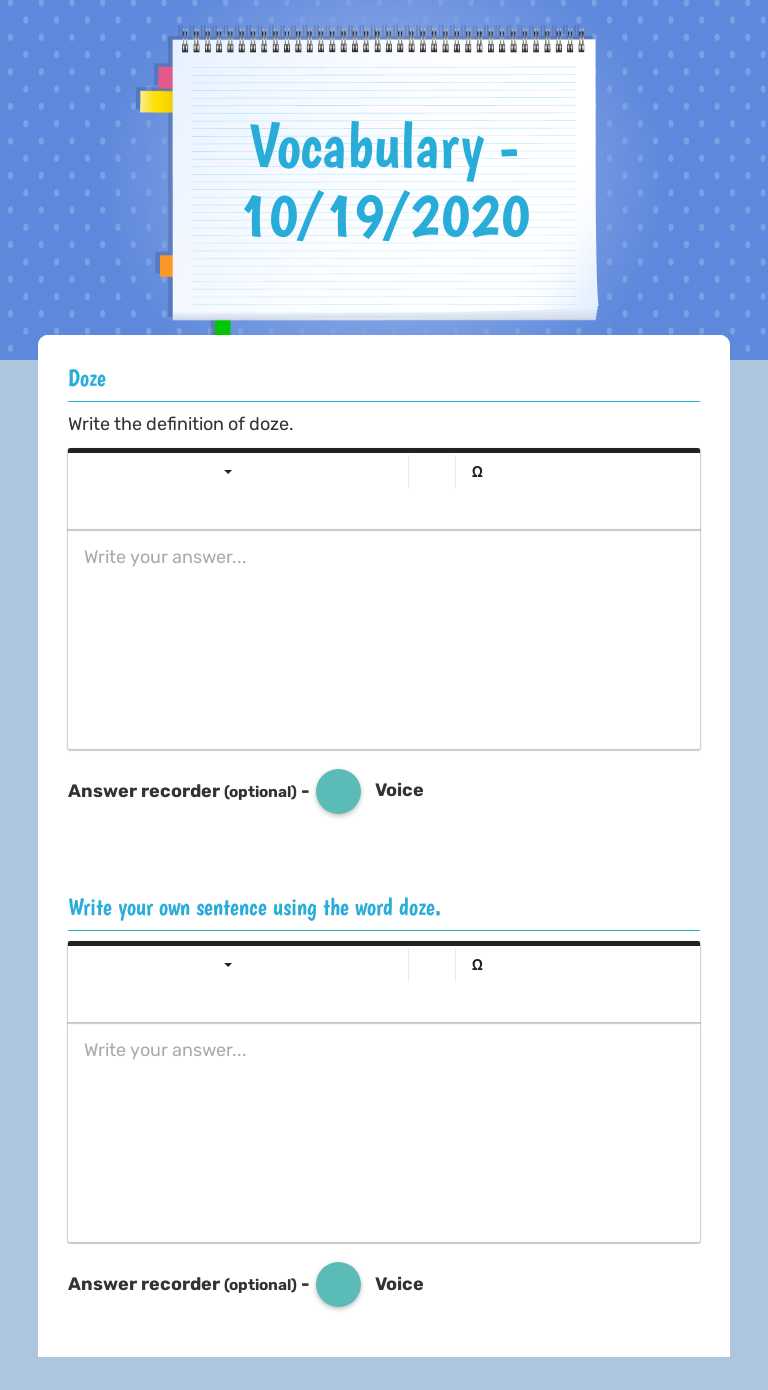 Vocabulary -           10/19/2020 Other worksheet preview