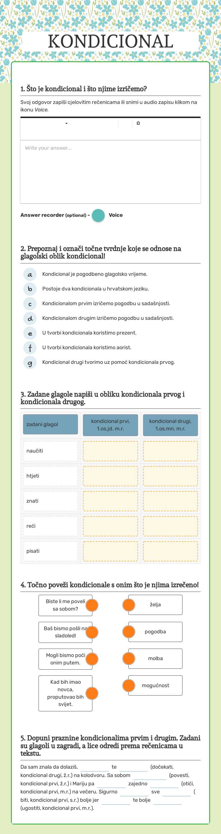 KONDICIONAL worksheet preview image