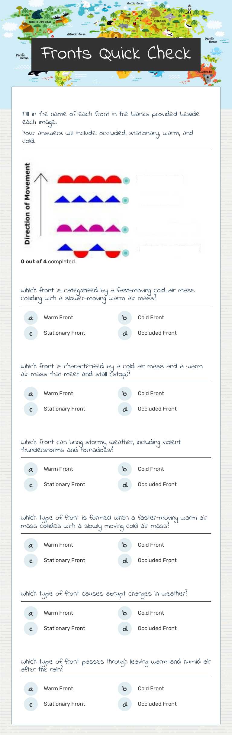 Fronts         
Quick Check worksheet preview image
