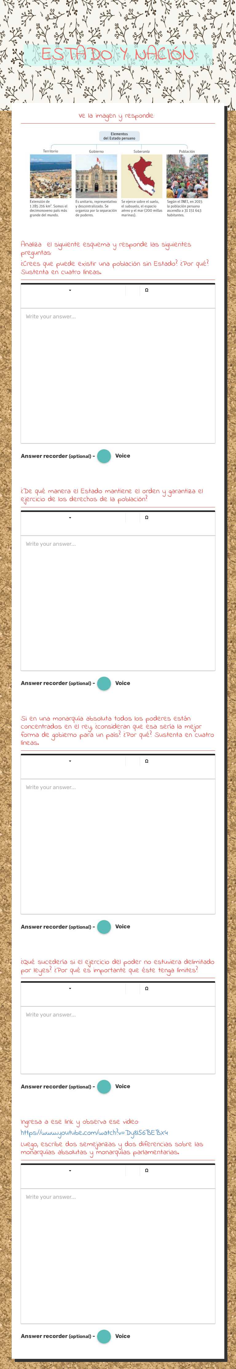 ESTADO Y NACIÓN worksheet preview image