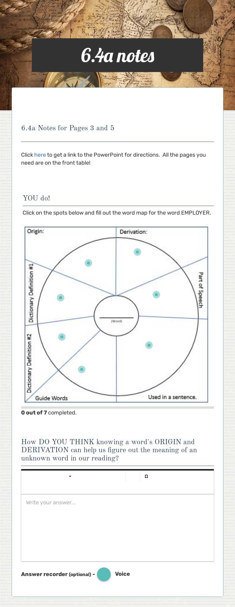 6.4a notes worksheet preview image