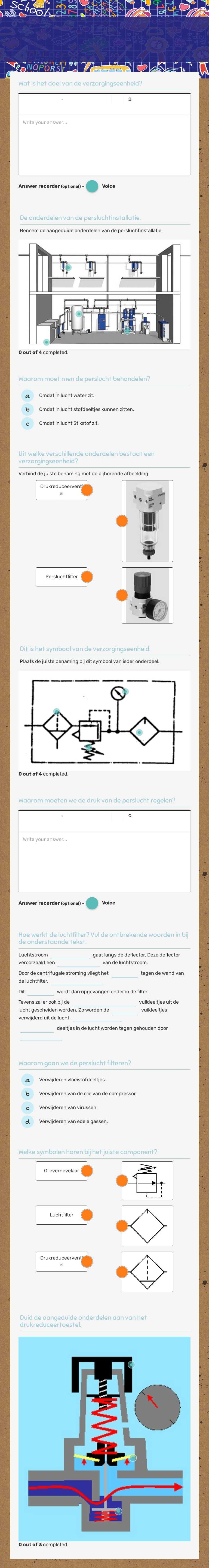 De verzorgingseenheid worksheet preview image