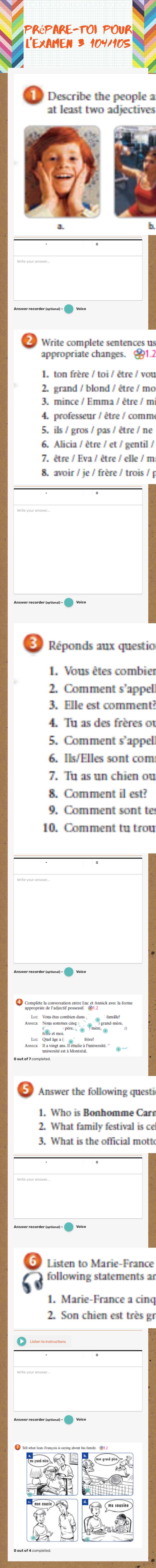 Prépare-toi pour l'examen 3 104/105 worksheet preview