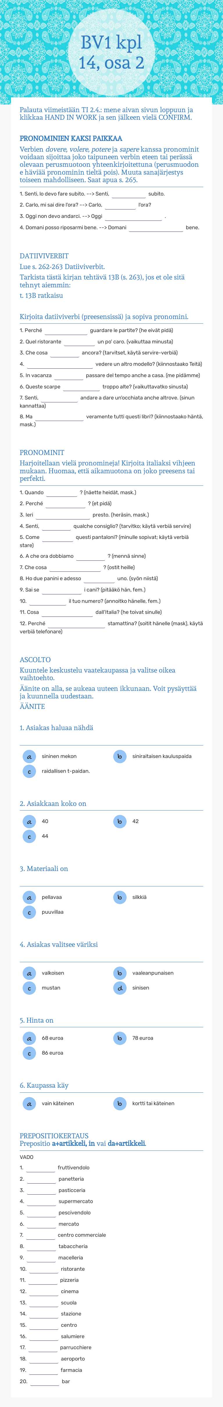BV1 kpl 14, osa 2 worksheet preview image