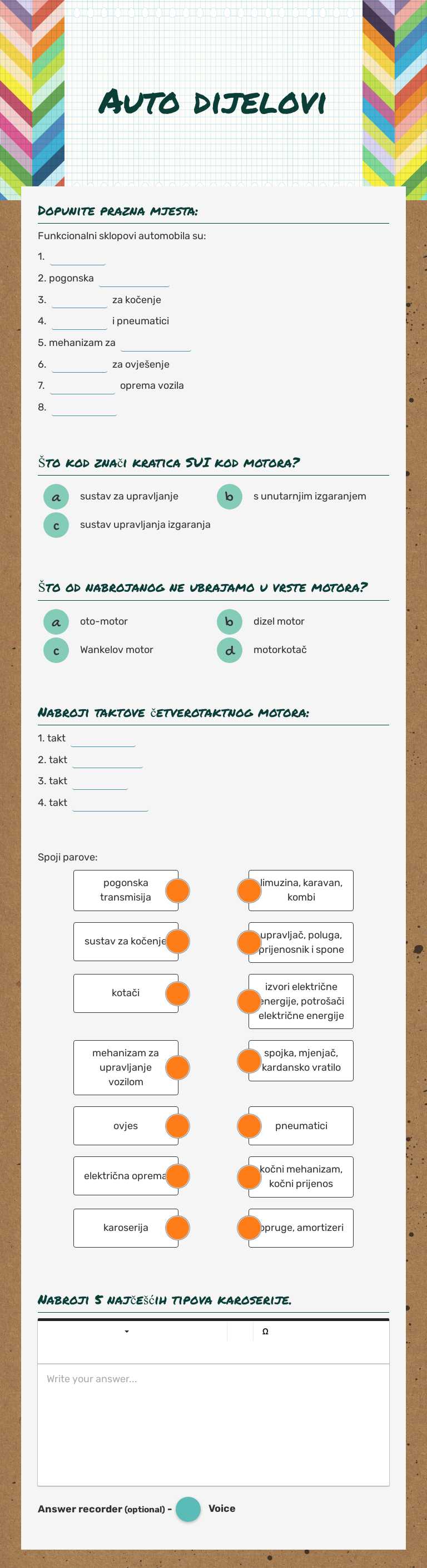 Auto dijelovi worksheet preview image