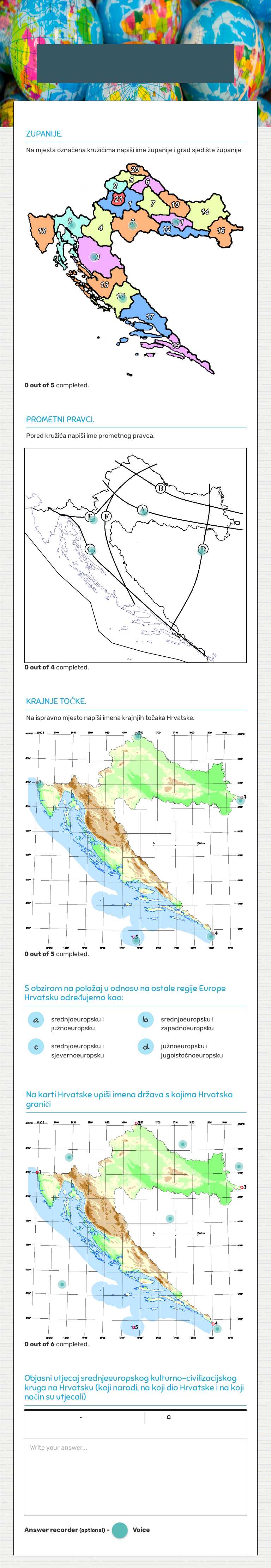 2ET- ISPRAVAK OBILJEZJA  HRVATSKE Grade 10 worksheet preview