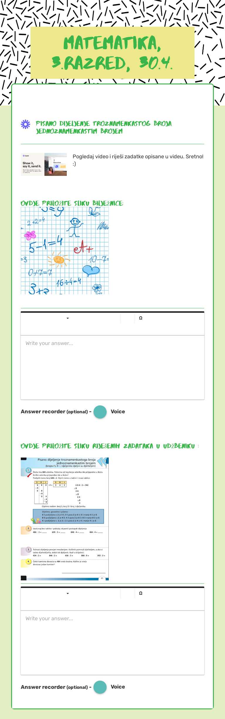 MATEMATIKA, 3.RAZRED, 30.4. Grade 3 worksheet preview